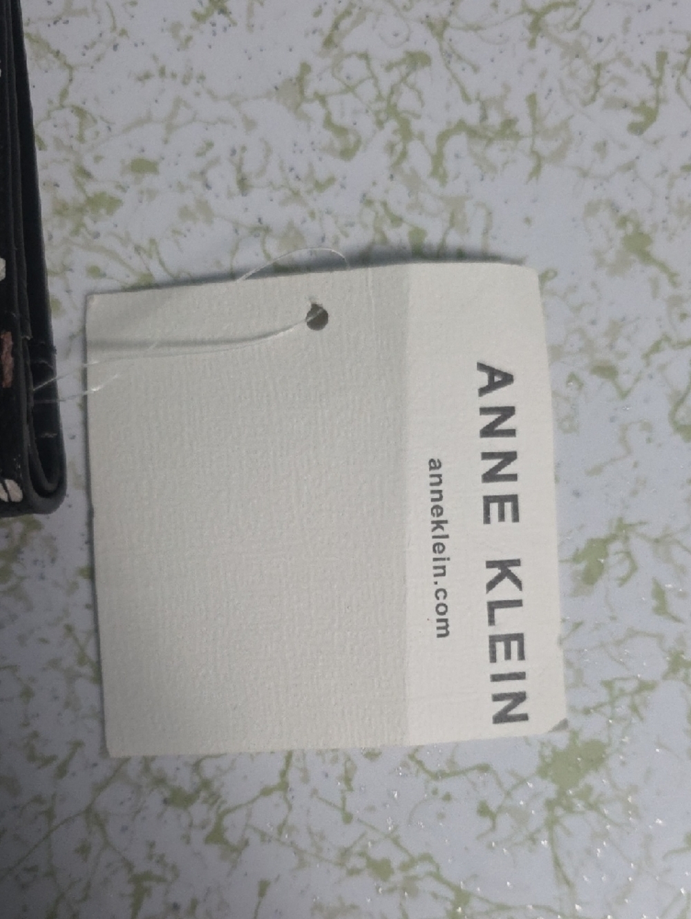 Anne Klein Black Floral Zip Around Wallet with Pink & Cream Blooms - Picture 2 of 4
